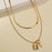 Collier de verrouillage de saint-valentin multicouche, collier multicouche en métal personnalisé pour femme, bricolage