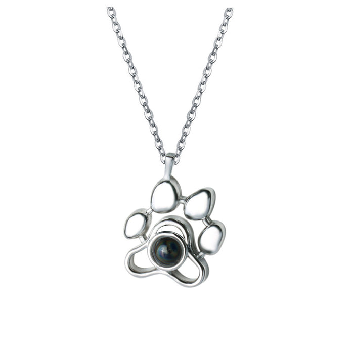 Porte-clés collier en acier inoxydable