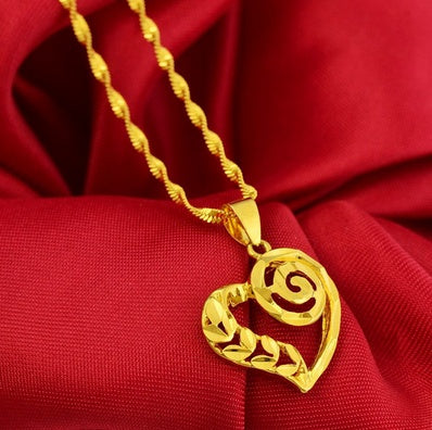 Bijoux en or sable Dragon et phénix, collier, boucles d'oreilles, bague, Bracelet, ensemble de quatre pièces de mariage, cadeau de saint-valentin