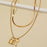 Collier de verrouillage de saint-valentin multicouche, collier multicouche en métal personnalisé pour femme, bricolage
