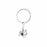 Porte-clés collier en acier inoxydable