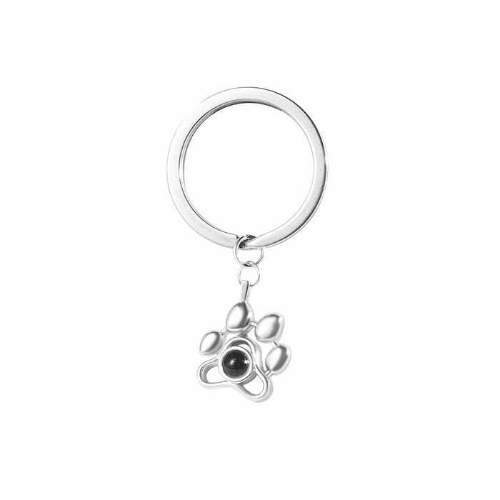 Porte-clés collier en acier inoxydable