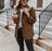 Veste Femme à Zip avec Poches - Couleur Unie