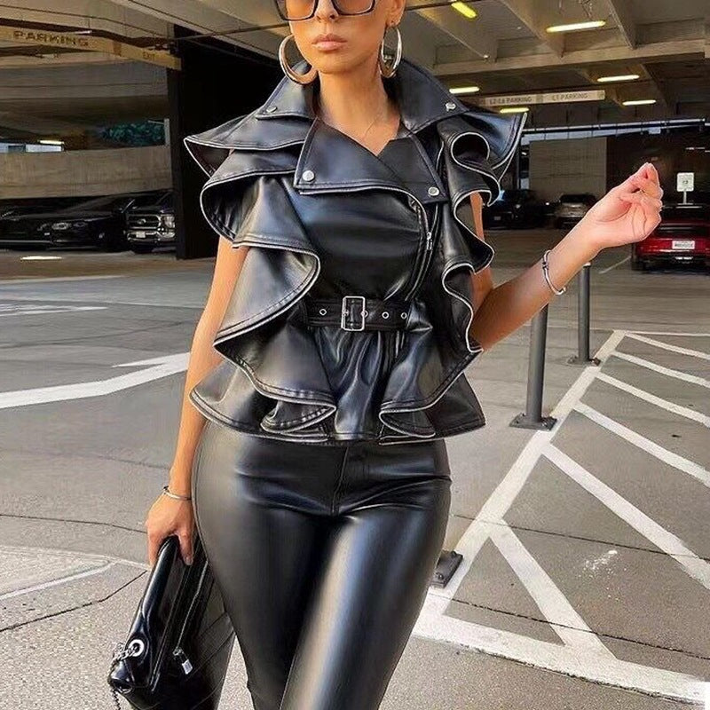 Gilet en Pur Cuir