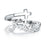Anneaux croisés en argent Sterling 925, anneaux réglables de foi, ouverts, bijoux pour mère, femme, homme, femme, cadeaux